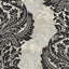 Seabrook Newton Damask Black And Greige Wallpaper