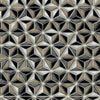 Seabrook Einstein Geometric Metallic Silver And Black Wallpaper
