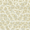 Seabrook Einstein Geometric Metallic Gold And Off-White Wallpaper