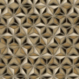 Seabrook Einstein Geometric Metallic Gold And Black Wallpaper