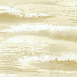 Seabrook Moseley Waves Metallic Gold And Off-White Wallpaper