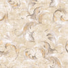 Seabrook Cousteau Acanthus Leaves Taupe, Gray, And Gold Wallpaper