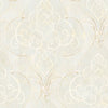 Seabrook Fremont Damask Blue-Green And Pearl Wallpaper