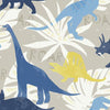 Seabrook Pack Party Blue And Yellow Wallpaper