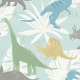 Seabrook Pack Party Green, Blue, And Yellow Wallpaper