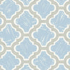 Seabrook Racetrack Ogee Lime Green And Powder Blue Wallpaper