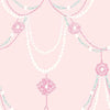 Seabrook Dressed Up Drape Blush And Teal Wallpaper