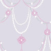 Seabrook Dressed Up Drape Lilac And Fuchsia Wallpaper