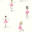 Seabrook Tiny Dancers Bubblegum And White Wallpaper