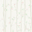 Seabrook Tree Top Gray, Mint, And Bubblegum Wallpaper