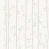 Seabrook Tree Top Gray, Mint, And Bubblegum Wallpaper