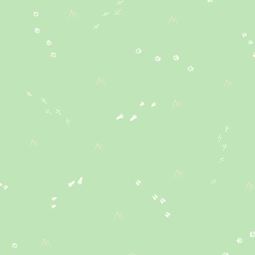 Seabrook Follow The Leader Mint And White Wallpaper