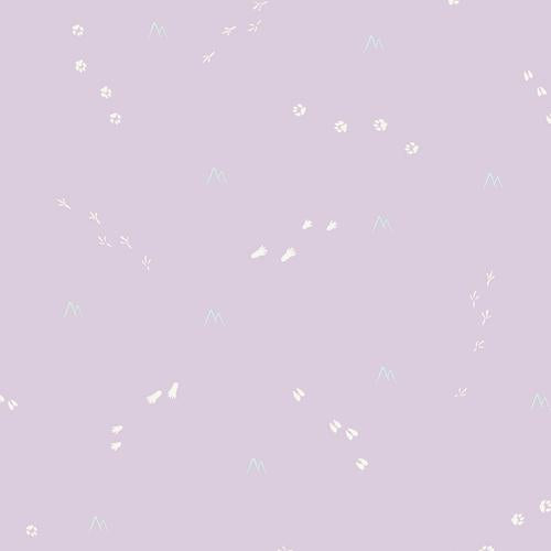 Seabrook Follow The Leader Lilac And White Animal Wallpaper