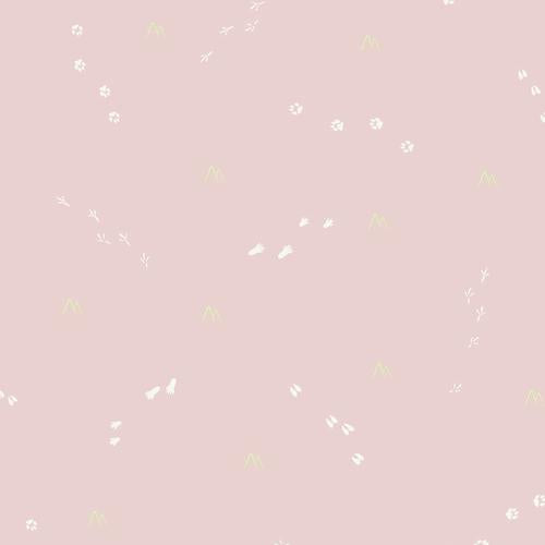 Seabrook Follow The Leader Blush And White Wallpaper