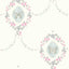 Seabrook Flutter Butterfly Pink And Metallic Silver Wallpaper