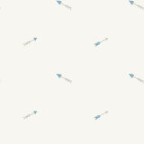 Seabrook Hearts And Darts Cerulean And Gray Wallpaper