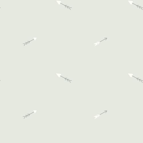 Seabrook Hearts And Darts Gray And White Wallpaper