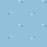 Seabrook Hearts And Darts Sky Blue And White Wallpaper