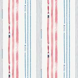 Seabrook Outside The Lines Fuchsia And Sky Blue Wallpaper