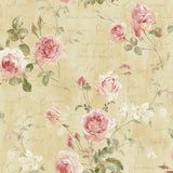 Seabrook Charleston Floral Perfect Pink Wallpaper