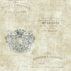 Seabrook Charleston Labels Touch Of Blue Wallpaper