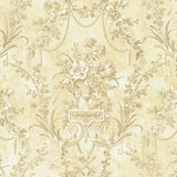 Seabrook Charleston Damask Buff Wallpaper