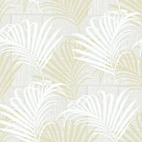 Seabrook Hollywood Palm Golden Gray Wallpaper