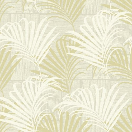 Seabrook Hollywood Palm Soft Gold Wallpaper