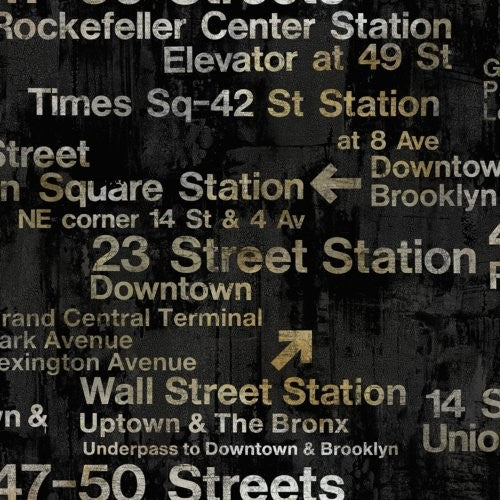 Seabrook New York Bold Black Wallpaper