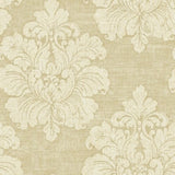 Seabrook New York Damask Warm Tan Wallpaper