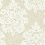 Seabrook New York Damask Sand Wallpaper