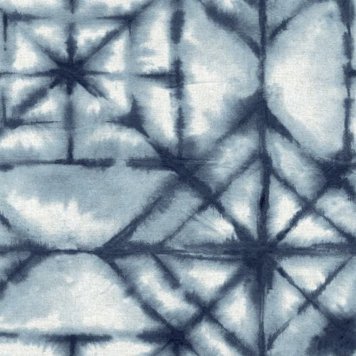 Seabrook Nantucket Batik Navy Wallpaper