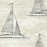 Seabrook Nantucket Gray Skies Wallpaper
