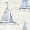 Seabrook Nantucket Navy Wallpaper