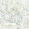 Seabrook Nantucket Map Sea Blue Wallpaper