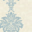 Seabrook Hollywood Damask Sea Blue Wallpaper