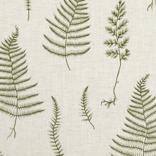 Clarke & Clarke LORELLE NATURAL/FOREST Fabric