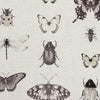 Clarke & Clarke Papilio Charcoal/Linen Fabric