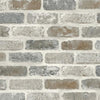 Seabrook Washed Brick Soft Gray & Rust Wallpaper