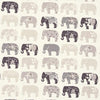 Clarke & Clarke Elephants Natural Fabric