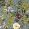 Clarke & Clarke Passiflora Slate/Amethyst Fabric