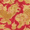 Jf Fabrics Dragons Burgundy/Red (46) Fabric