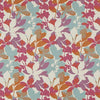 Jf Fabrics Leaflet Blue/Pink (46) Upholstery Fabric