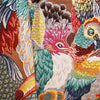 Jf Fabrics Parrots Burgundy/Red/Multi (45) Fabric