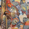 Jf Fabrics Parrots Blue/Multi (65) Fabric