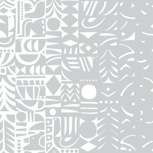 Marimekko Yn Varjo Gray And Off-White Wallpaper