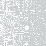 Marimekko Yn Varjo Gray And Off-White Wallpaper