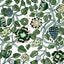 Marimekko Pieni Tiara Emerald, Jade, And Light Blue Wallpaper