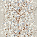 Marimekko Lumimarja Taupe And Cornflower Wallpaper