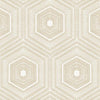 Winfield Thybony Concentric Groove Champagne Wallpaper